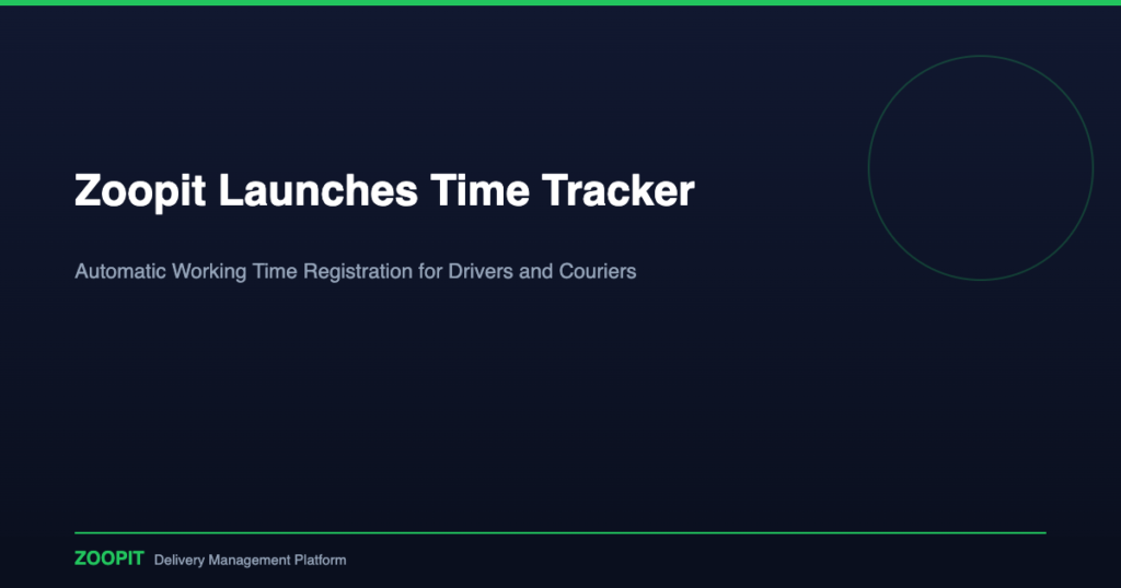 zoopit time tracker for drivers launch